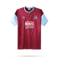 8990 West Ham United Home Retro Shirt, High Quality Short Sleeve Football