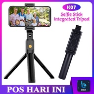 3 in 1 Wireless K07 Bluetooth Selfie Stick Extendable Handheld Monopod Foldable Mini Tripod Shutter 