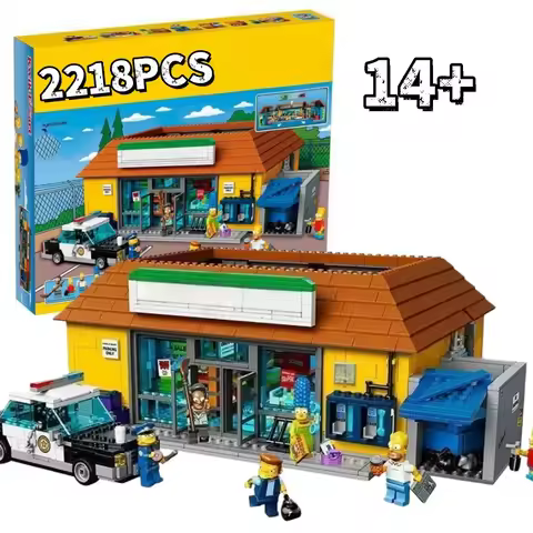 2026new Moc 2218pcs 71016 Fit Kwik-e-mart Building Blocks Bricks Model Toys For Kids Adults Christma