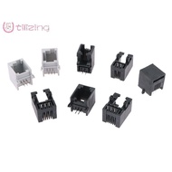 [UtilizingS] 10PCS RJ11 Telephone Socket Curved Pin 95001 4P4C 6P6C 6P4C Female Jack Pcb Connector T