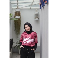 Baseball Jersey Baseball Shirt Adult Baseball Shirt DodgersWanita