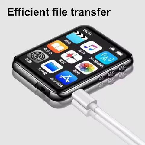 MP3 MP4 Player Portable MP3 Player Full Touch Screen Bluetooth-Compatible with Speaker Support FM Ra