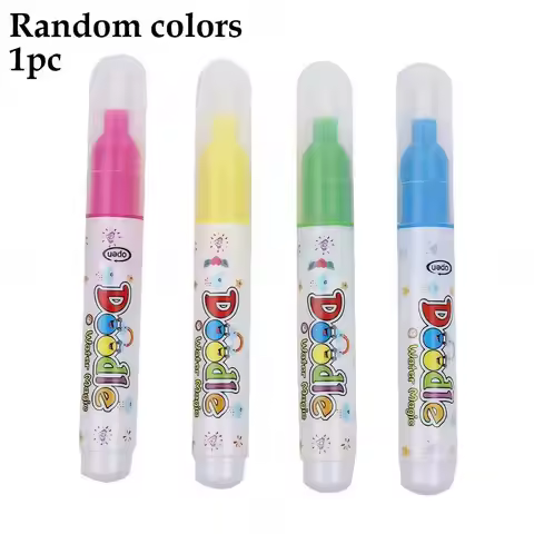 1/4PCS Reusable Magic Water Pen For Water Drawing Book, No-Mess Drawing and Coloring Refillable Wate