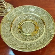 Mâm bồng- mâm quả đồng vàng 34cm MẪU MỚI