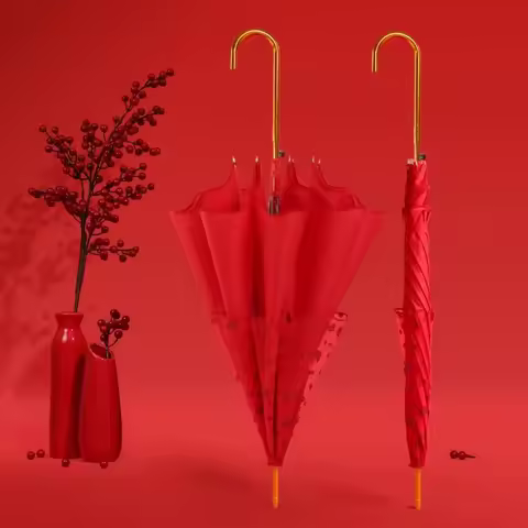 Wedding Umbrella Parasol Beach Garden Girls Visor Umbrella Outdoor Chinese Storage Windproof Quality