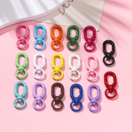 Alloy Paint Colorful Keychain diy Unique Creative Metal Pendant Bag Jewelry Q0J5