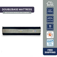 KITA DOUBLEBASE Mattress (13.5 inch), Natural Latex + Solid Foam, Sizes (Single, Super Single, Queen