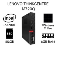 Lenovo Thinkcentre M720Q Tiny Pc Refurbished Desktop | i7 8th Gen | 512GB SSD (CPU)
