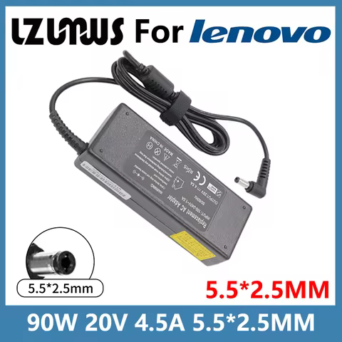 20V 4.5A 90W 5.5*2.5MM Laptop Charger For Lenovo B460 C510 G480 U550 V470 K47G Z460 G360 G450 G455 G
