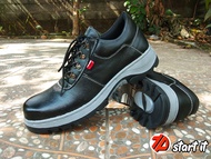 Sepatu Safety Cheetah 7012 Hitam Original Arboo kulit asli tahan kuat