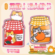 Qinju studio | New Strawberry Jam Cat Pattern Quiet Book DIY Magnetic Stickers
