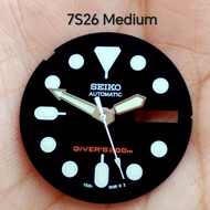 7S26 Medium Seiko Divers Dial Hand Replacement White Luminous