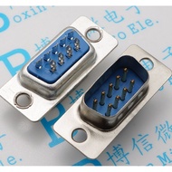 Welding Wire DB9 Male Head 9 Pin Connector Serial Port Male Seat Straight Pin RS232 Connector Weldin
