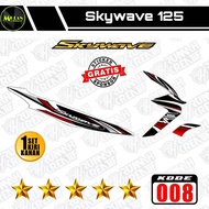 Decal Sticker Striping Variasi Suzuki SKYWAVE 125 2007-2011 / SKYWAVE NR | Decal Skywave | Striping
