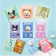 Building Block Assembly Cute Pet Family 6 Strawberry Bear Small Particle Toys Boy and Girl  3D Model