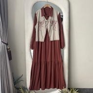 LUNA Embroidered Vest Dress - Coquette Embroidered Dress