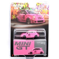 MINI GT 1:64 Scale MiJo EXCLUSIVE - LB-WORKS x ABARTH 595 (PINK) USA MiJo Limited Edition - LB-WORKS