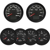 Rhaxel เครื่องวัดความเร็วชุดเกจ6จังหวะ GPS 160MPH มาตรวัดความเร็วระดับน้ำมันเชื้อเพลิงอุณหภูมิน้ำมาต