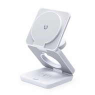 E-books B98 22W三合一支架摺疊磁吸快充無線充電器組 磁吸無限充電器 + TypeC充電線 + 說明書