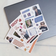 8 EXO Cut Film Stickers Korean High-value Healing Series Lyrics Creative Packing Material Waterproof
