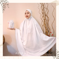 Mukena Dewasa Traveling 2in1 Katun Premium Import Bahan Adem Lembut Motif Simple Polos