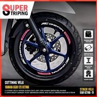 Yamaha GEAR 125 Ultima Racing Rim Cutting Sticker Rim Accessories Variation 19