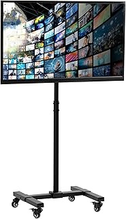 VIVO Mobile TV Cart for 13 to 50 inch Screens up to 44 lbs, LCD LED OLED 4K Smart Flat and Curved Mo