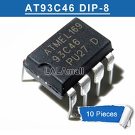 10pcs AT93C46 93C46 DIP-8 DIP8 EEPROM 64x16 Memory IC new original