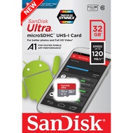 Sandisk Ultra microSDHC Class10 A1 32GB อ่าน 120MB/s (SDSQUA4-032G-GN6MN) Memory เมมโมรี่การ์ด การ์ด แท็บเล็ต โทรศัพท์ สมาร์ทโฟน