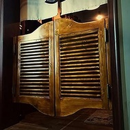 YVYKFZD Cafe Doors Swinging Doors, Solid Wood Saloon Swing Doors, Retro Louvered Half Waist Door, In