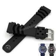 ❀ Suitable for Seiko watch strap Submariner No. 5 rubber diving watch strap SKX007/SRPA21J1 can 2