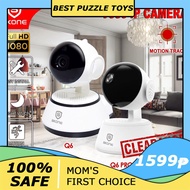 ۞☜WiFi Camera CCTV IP Camera V380 Pro Q6 1080p Smart Security 360 Degree 3D with Night Vision SKONE