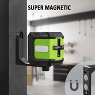 Laser Line Level Laser Line Level 2 Lines Green Beam Adjustable Brightness High Visibility IP54 Wate