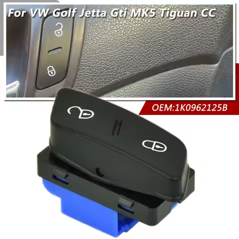 LHD For VW Golf 5 Jetta 5 MK5 2004-2010 Tiguan CC Gti Central Door Lock Control Switch Button 1K0962