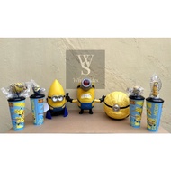 XXI Tumbler Bucket Popcorn Despicable Me 4 3 2 Minions Minion Mega Mel Jerry Gus Topper Drinking Bot