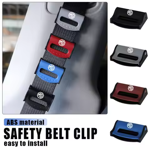 2/4Pcs Car Safety Belt Adjuster Clip Relax Shoulder Neck Buckle Clip For MG ZS MG5 MG6 MG7 MG HS MG5