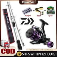 DAIWA NEW ul combo set SPINNING REEL COMBO SET Fishing Rod Combo SET Reel Spinning Joran Pancing 1 S