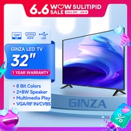 GINZA  smart tv 32 inches on sale 32 inch led tv flat screen smart tv promo led tv 32 inches ultra-slim Multi-ports television smart tv