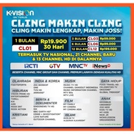 K VISION PAKET CLING 1 TAHUN/360 HARI MNC GROUP KVISION CL12