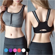 There Is A S-2XL Sport bra With Front Zipper. Hook On The Back. Can Be Used Exercise Shirt