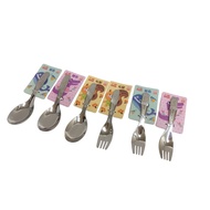 [Invoices] OSAMA OSAMA SUS316 Children's Spoon Children's Dining Fork 316 Stainless Steel Cute Table