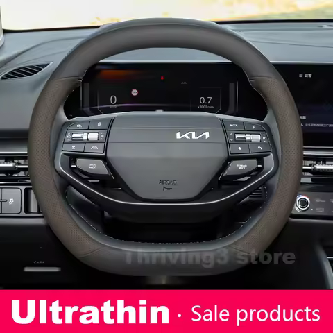 Leather Car Steering Wheel Cover For Kia Sportage X Line EV9 EV3 K4 GT line EV5 EV2 EV6 K8 Syros 202