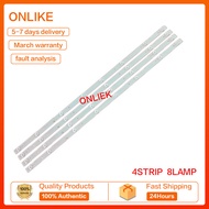 4STRIP 8LAMP AIWA JH43DT700S 43M7J ZN-43JA08C-4 90223 V2.0-0H TV BACKLIGHT STRIP