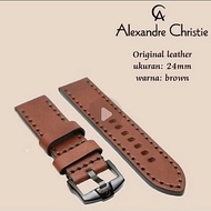 LEATHER STRAP ALEXANDRE CHRISTIE GENUINE WATCHTALI GENUINE LEATHEROriginal AC 9205 AC 6562 AC 6564 A
