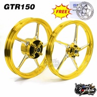 (hadiah gratis piringan 255mm) velg enkei pelek fg511 satria fu tiger - emas