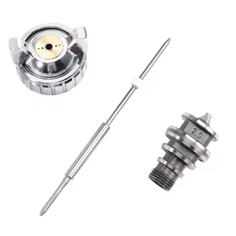 AWAH W-77 Spray Gun Nozzle Replacement Kit, Needle+ Air Cap 2.0/2.5/3.0Mm, W77 Paint Sprayer Unit