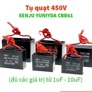 Fan Capacitor, Pump Capacitor 450V AC 1uF 1.5uF 2uF 2.5uF 3uF 3.5uF 4uF 4.5uF 4.5uF 5uF 10uF Good Ty