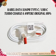 KABEL DATA XIAOMI TYPE-C / USB-C TURBO CHARGE 6 AMPERE ORIGINAL 100%