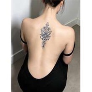 1pc Mandala Tattoo Sticker, Semi-Permanent Plant Juice Herbal Temporary Tattoo, Butterfly, Flower, R