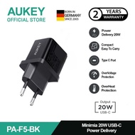 Aukey Charger Port Tipe C 20W Fast Charging Pa-F5 For Iphone Safety